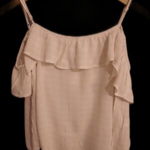 Women's Pink Ruffle Top